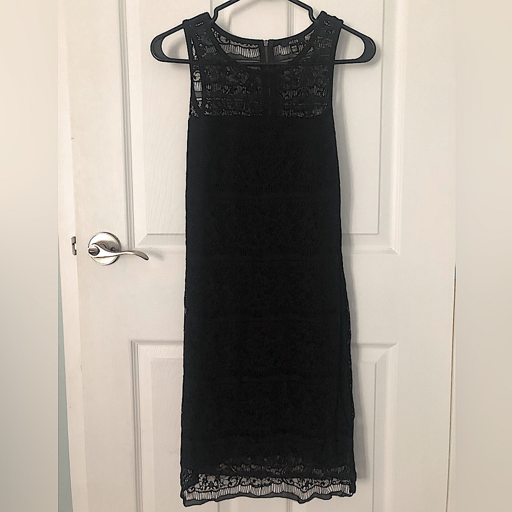 Jacob black lace mini dress - Extra small